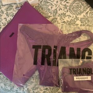 Triangl Purple Bikini Set
